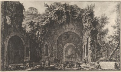 View of the Fountainhead and the Grotto of Egeria outside the Porta Capena, 1760-78 by Giovanni Battista Piranesi