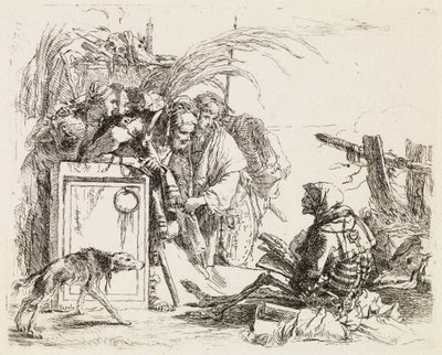 Death Giving an Audience, from Vari Capricci by Giovanni Battista Tiepolo