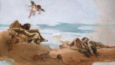 Study for a Ceiling with the Personification of Counsel, before c. 1762 by Giovanni Battista Tiepolo