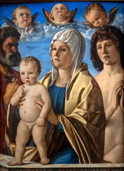 Madonna and Child with St. Peter and St. Sebastian by Giovanni Bellini