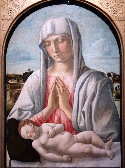 Madonna Adoring the Sleeping Child by Giovanni Bellini