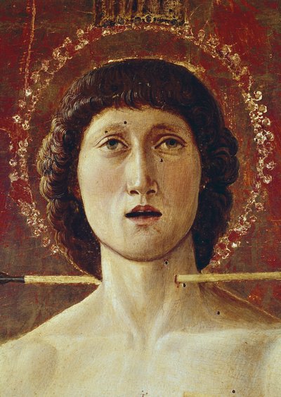 Triptych of St Sebastian (central panel) by Giovanni Bellini