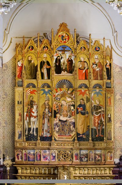 Polyptych with Madonna and Child Enthroned by Giovanni Boccati or Boccatto