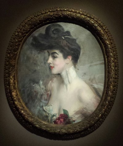 Portrait of Mme X with Pearl Necklace by Giovanni Boldini