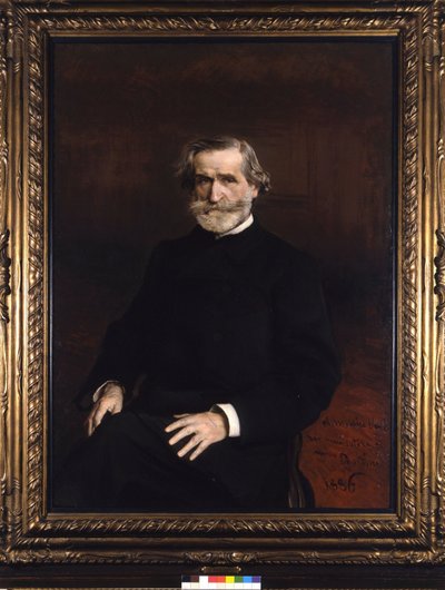 Portrait of Giuseppe Verdi (1813 - 1901), Italian composer by Giuseppe Boldini. Casa di riposo per musicisti G. Verdi by Giovanni Boldini