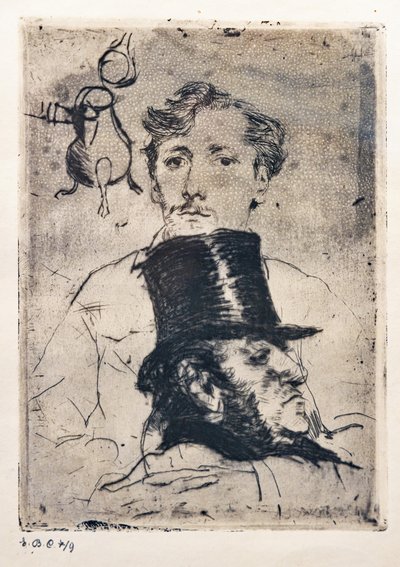 Portrait of Rodenbach by Giovanni Boldini