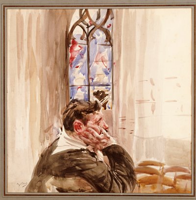 Portrait of a Man in a Church, 1900 by Giovanni Boldini