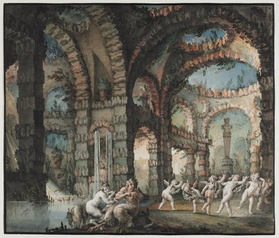 Family of Satyrs with Dancing Cherubs, c. 1775-76 by Giovanni David
