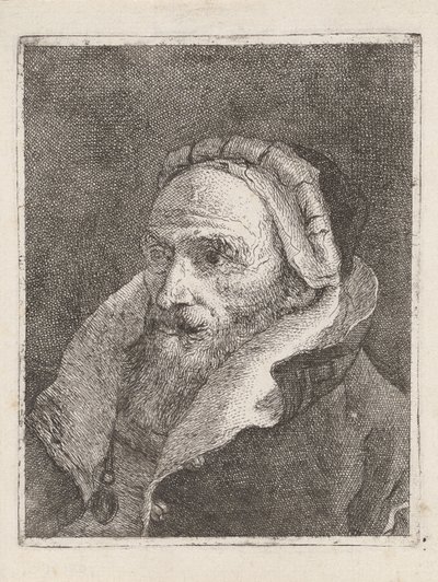 Bearded Old Man with a Cap, from the Collection of Heads by Giovanni Domenico Tiepolo
