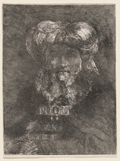 Old Man in the Manner of Rembrandt by Giovanni Domenico Tiepolo