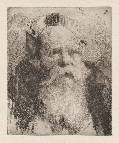 Old Man with Beard, from the Collection of Heads by Giovanni Domenico Tiepolo