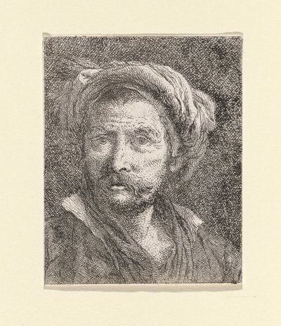 Old Man with Turban (from the Collection of Heads) by Giovanni Domenico Tiepolo