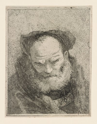 Old Man with a Beard, from the Raccolta di Teste (Collection of Heads) by Giovanni Domenico Tiepolo