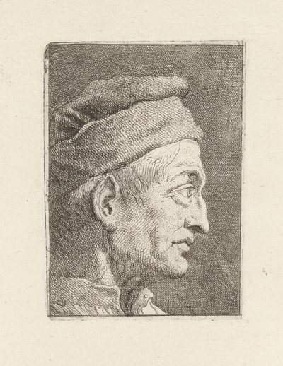 Profile of an Old Man, from the Raccolta di Teste (Collection of Heads) by Giovanni Domenico Tiepolo