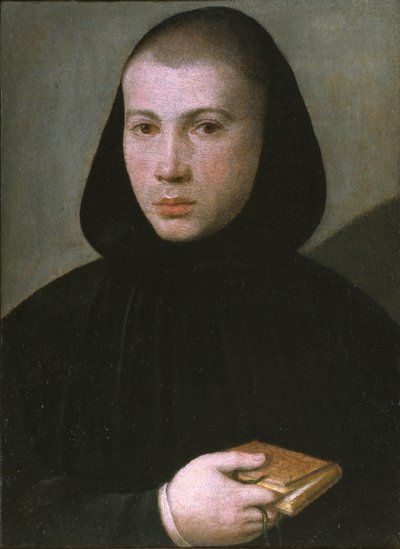 Portrait of a young Benedictine monk, First Half of 16th century by Giovanni Francesco Caroto