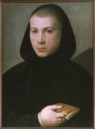 Portrait of a Young Benedictine Monk by Giovanni Francesco Caroto