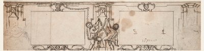 Project for Carved Panelling by Giovanni Francesco Romanelli