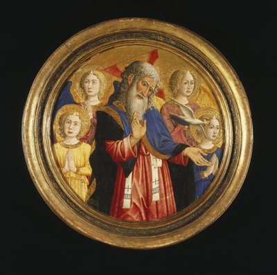 God the Father with Four Angels and the Dove of the Holy Spirit by Giovanni Francesco da Rimini