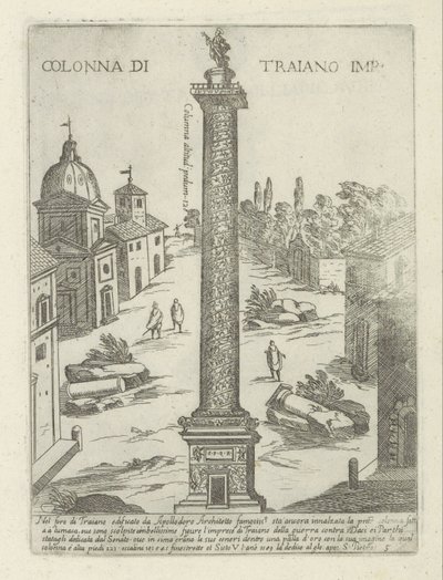 Column of Trajan in Rome by Giovanni Maggi