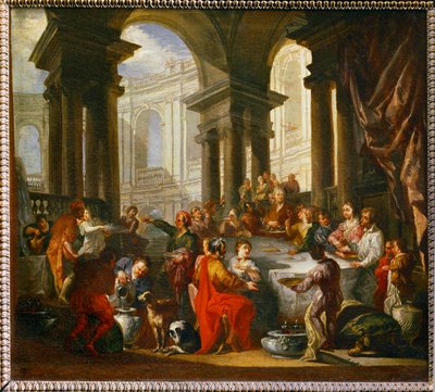 Feast Given Under an Ionic Portico by Giovanni Paolo Pannini or Panini
