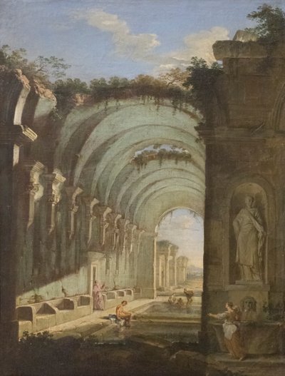 Ruins with Thermae by Giovanni Paolo Pannini