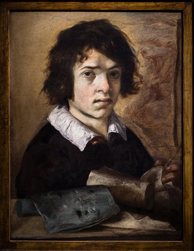 Portrait of a Young Draughtsman by Giovanni Serodine