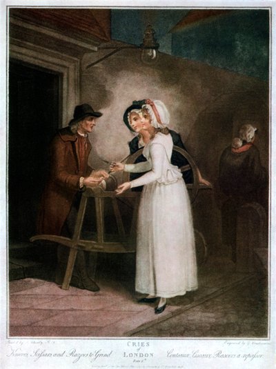 Knives, Scissors and Razors to Grind, 1795, 1929 by Giovanni Vendramini