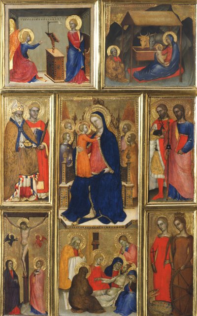 Polyptych: Virgin Mary with Child and Saints by Giovanni da Milano