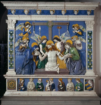 The Deposition of Jesus in the Holy Sepulchre with the Virgin and Saint John Evangelist by Giovanni della Robbia