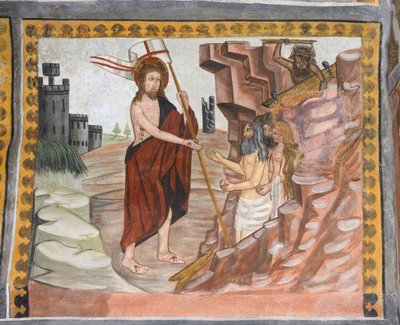 Stories of Christ: Jesus frees Adam and Eve from the Underworld by Giovanni di Cherasco Botoneri
