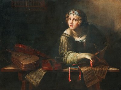 Allegorical Representation with Musical Instruments and Notes by Girolamo Scaglia