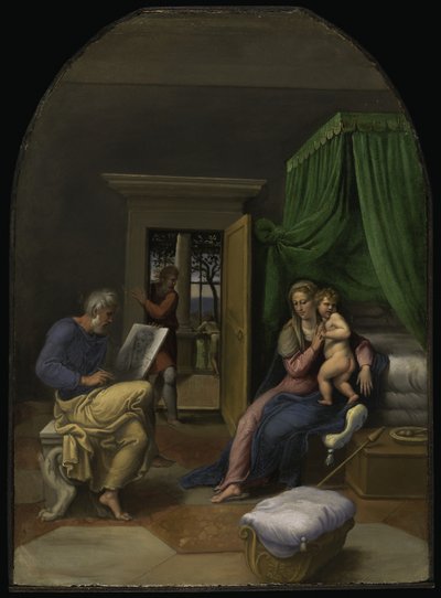 Saint Luke Drawing the Virgin and Christ Child, c.1535 by Girolamo da Carpi