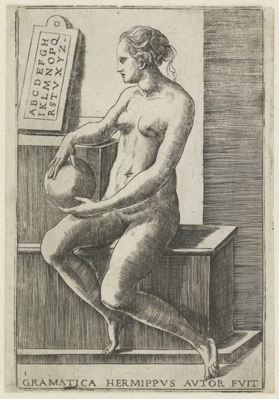 Grammar (The Seven Liberal Arts, series title) by Giulio Bonasone