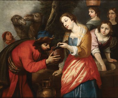 Rebecca at the Well by Giuseppe Badaracco