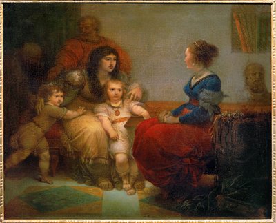 Cornelia, Mother of the Gracchi with Her Sons Tiberius and Gaius, and Her Daughter Sempronia by Giuseppe Cades