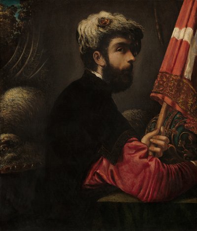 Portrait of a Man as Saint George by Giuseppe Caletti