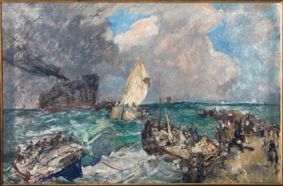 Landing of the Serbian Army by Giuseppe Graziosi