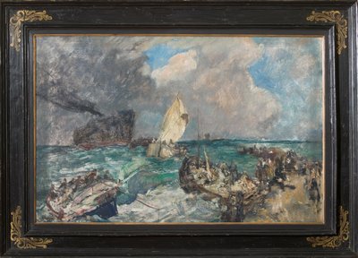 Landing of the Serbian Army by Giuseppe Graziosi