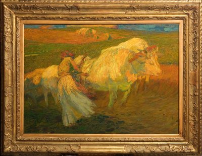 The Ploughing by Giuseppe Graziosi