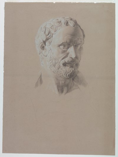 Academic Study of a Cast of a Bust of a Roman Senator by Giuseppe Longhi