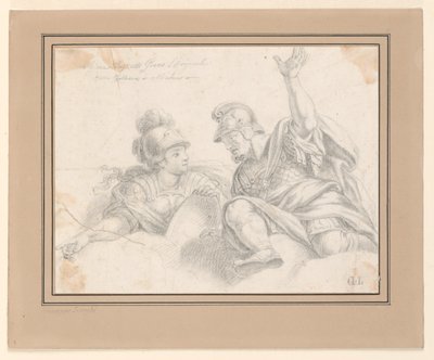 Two Roman Soldiers in Conversation by Giuseppe Longhi