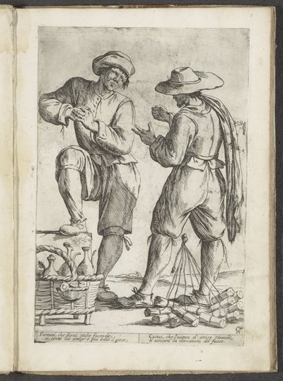 Seller of Anise Liqueur and Seller of Matches by Giuseppe Maria Mitelli