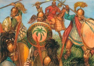 Punic war: infantry of ancient Carthage (illustration by Giuseppe Rava) by Giuseppe Rava