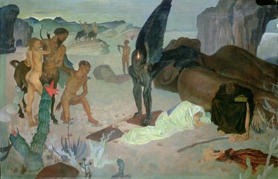 Repose on the Flight into Egypt, c.1922 by Glyn Warren Philpot