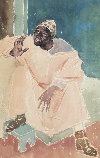 Seated Moroccan, 1936 by Glyn Warren Philpot