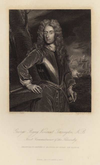 George Byng Viscount Torrington by Godfrey Kneller