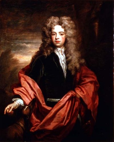 Portrait of a Gentleman with a Greyhound by Godfrey Kneller