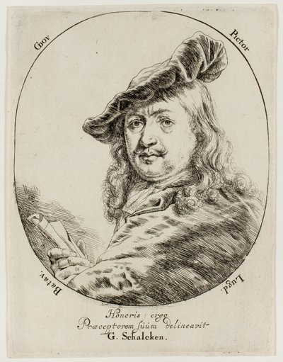 Portrait of Gerard Dou, the Painter by Godfried Schalcken