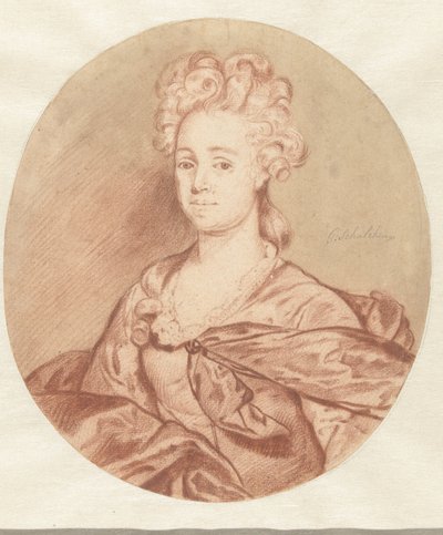 Portrait of an Unknown Woman, in an Oval by Godfried Schalcken