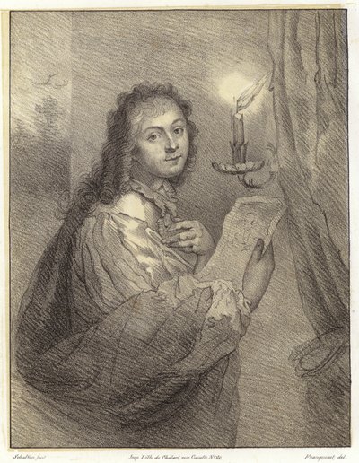 Woman with Candle by Godfried after Schalken or Schalcken